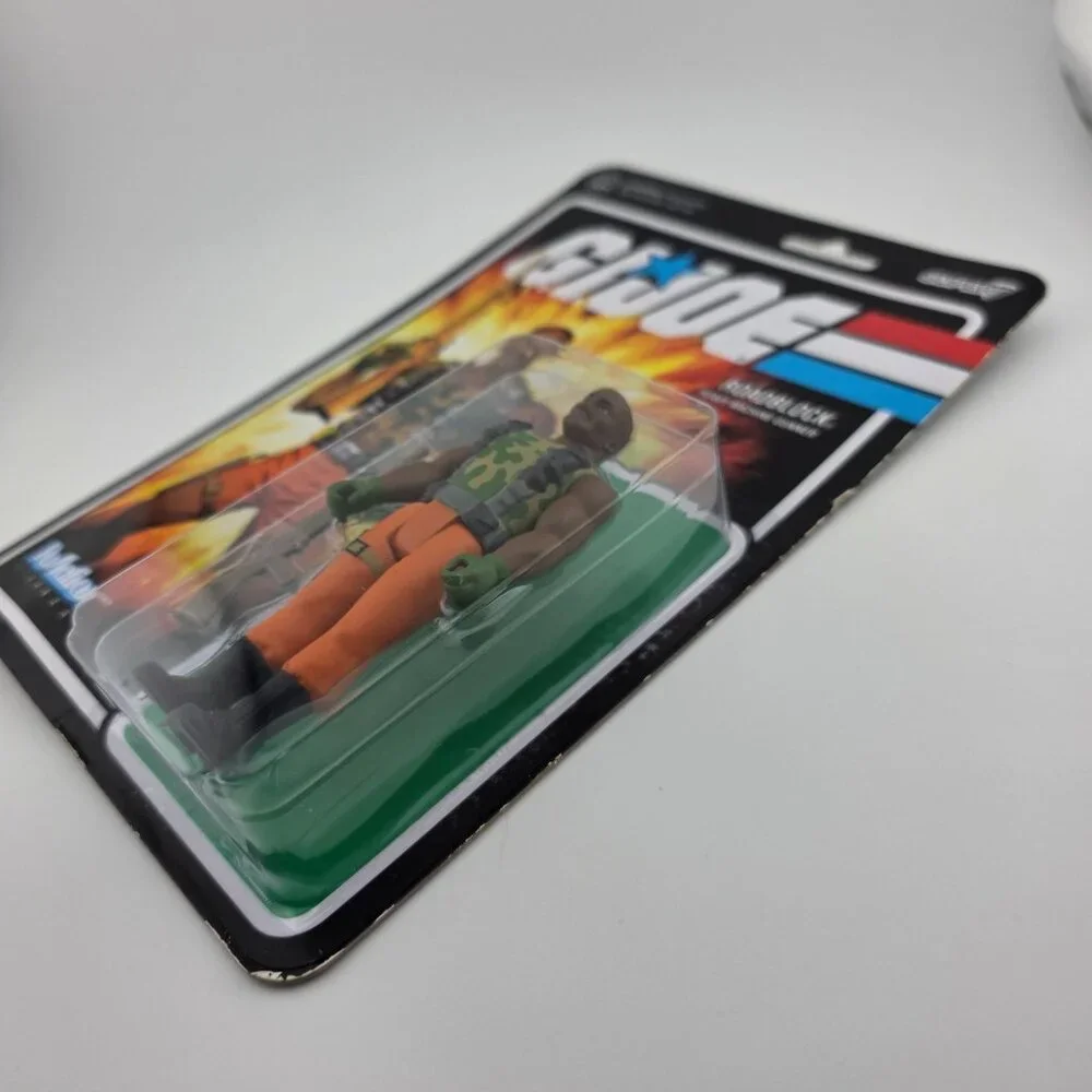2021 Hasbro GI Joe - Super7 Roadblock Heavy Machine‎ Gunner Reaction Figures New